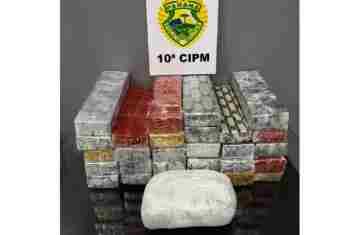 Laranjeiras – ROTAM apreende 25kg de maconha em bagagem 
